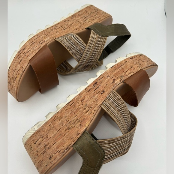 Sorel Cameron Platform Slingback Wedge Flatform Strappy Sandals Womens SIZE 10 - Picture 8 of 13